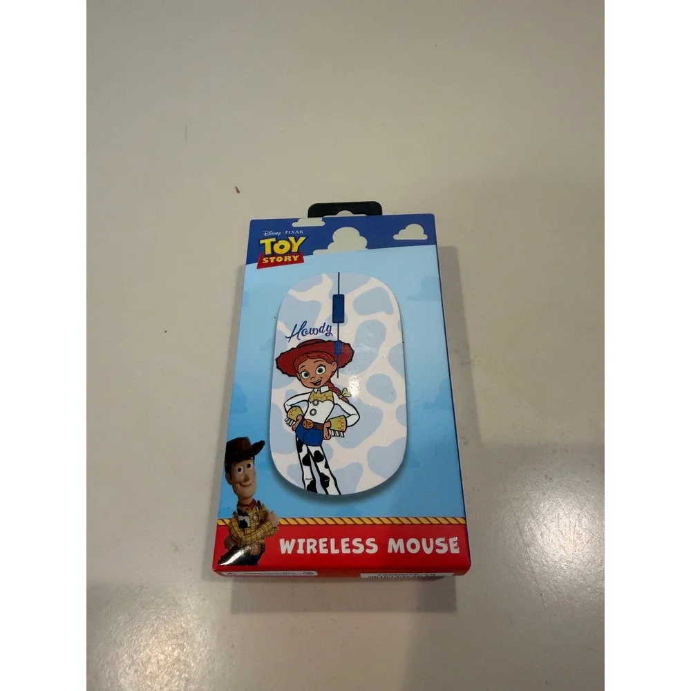 Disney Pixar Toy Story Jessie Wireless Mouse CultureFly Cow Print USB Receiver